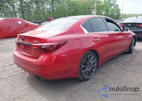 2020 Infiniti Q50 Red Sport 400 из США, поврежденный, VIN JN1FV7AP9LM630471